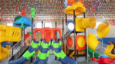 Kids Playground Plastic Slides Outdoor Playground Equipment - Buy ...