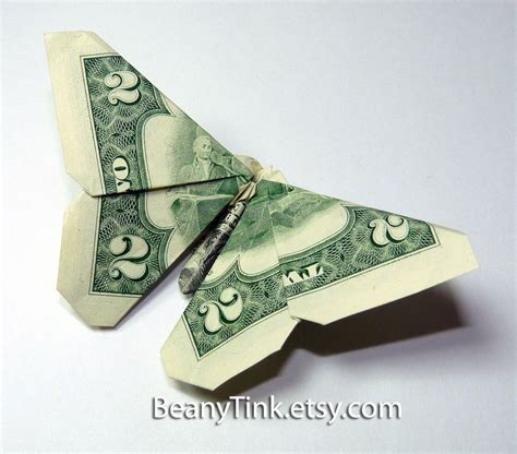 Origami Butterfly Dollar | Origami & Embroidery