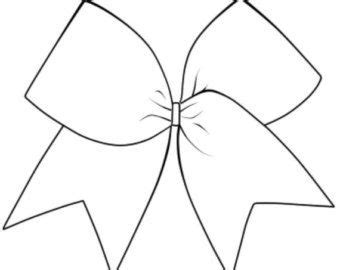 Cheer Bow Outline Drawing | Cheer bows, Cheer posters, Cheer camp door ...