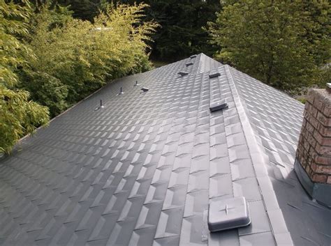 Aluminum Shingles | Color: Gray; Style: Metal Slate/Shingle; Material ...