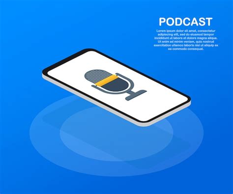 Premium Vector | Podcast template