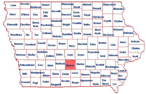 Current Map of Warren County