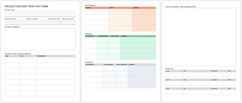 Deliverable Sign Off Template