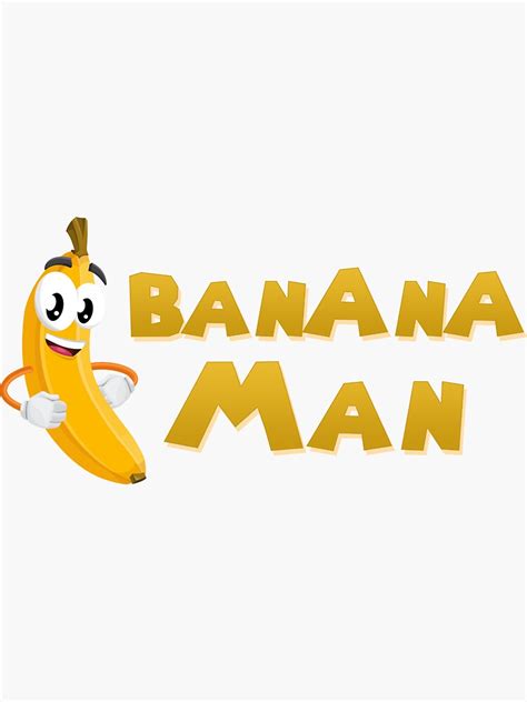 "bananaman" Sticker by LambdaEleven | Redbubble