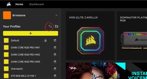 How to import custom, lighting profile on CORSAIR iCUE 4