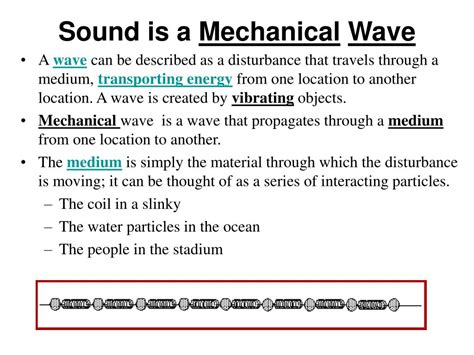 PPT - Lesson 1: The Nature of a Sound Wave Sound is a Mechanical Wave Sound is a Longitudinal ...