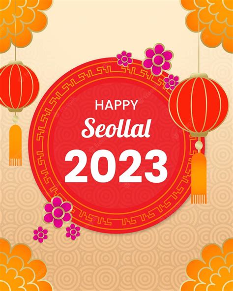 Premium Vector | Happy seollal korean new year 2023