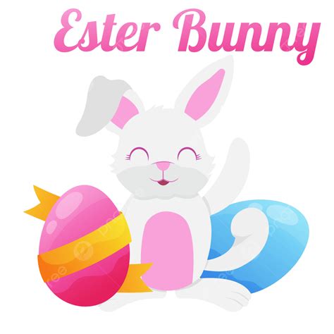Bunny Illustration Clipart Transparent Background, Ester Bunny Egg Illustration, Bunny, Easter ...