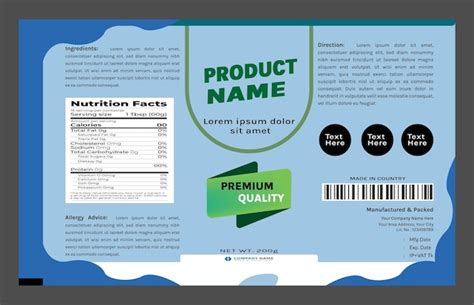 Premium Vector | Vector premium product label template