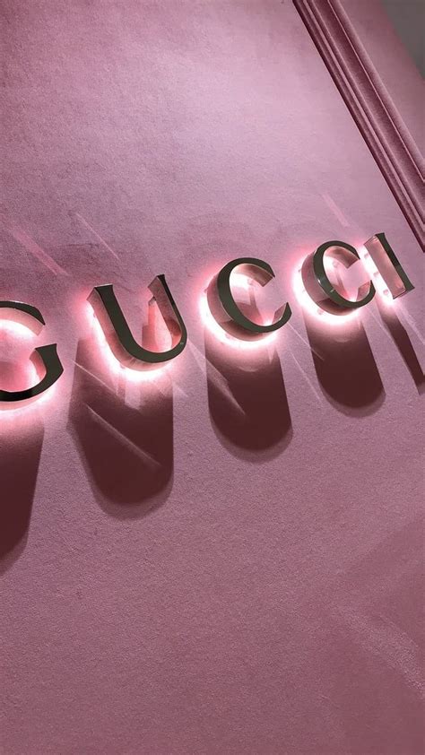 GUCCI, cool, lights, logo, money, pink, rich, HD phone wallpaper | Peakpx