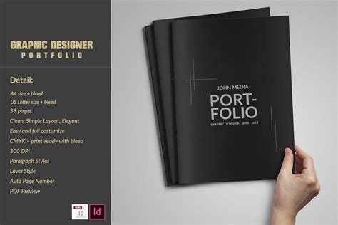 Graphic Designer Portfolio Template | Creative Brochure Templates ~ Creative Market