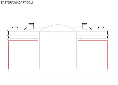 How to Draw the White House - Easy Drawing Art