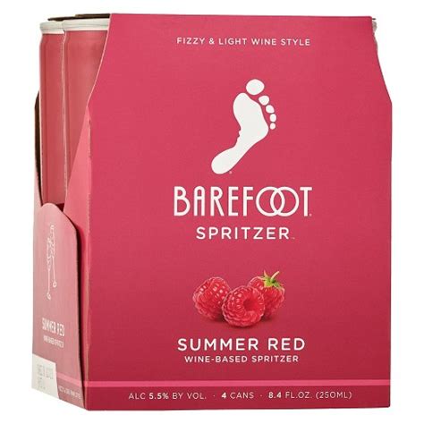 Barefoot Refresh Summer Red Wine-based Spritzer - 4pk/250ml Cans : Target