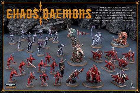 Warhammer Fantasy Battle Tabletop Gaming: Chaos Daemons Spearhead Boxed Set Contents and Advance ...