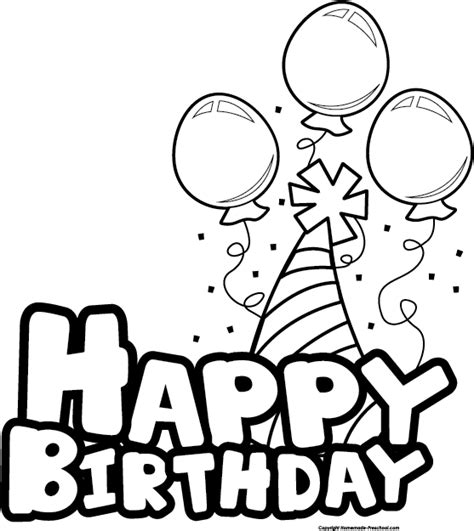 Pin by Fischer Liubov on Planner | Birthday coloring pages, Happy birthday coloring pages, Happy ...