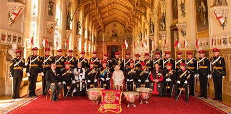 The Queen presents a Guidon to The Royal Lancers at Windsor Castle ...