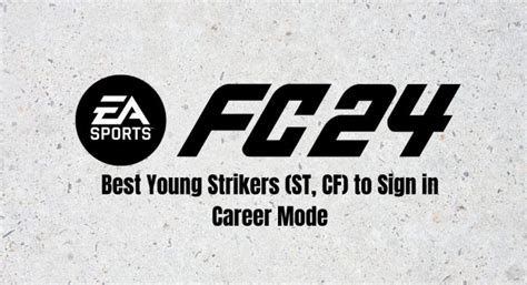 EA Sports FC 24: Top Young Strikers for Career Mode Success