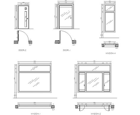 Door and window plan detail dwg file | Architecture drawing plan, Interior architecture drawing ...