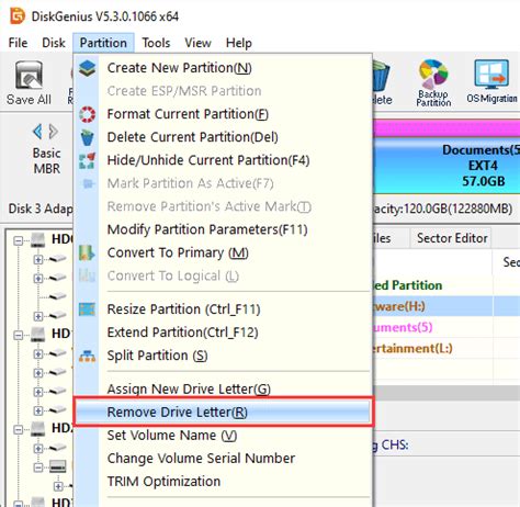 How to Assign / Change / Remove Drive Letter - DiskGenius