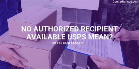 No Authorized Recipient Available USPS Mean? What to Do Guide - Courierratings