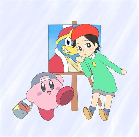 Adeleine And Kirby by SmugSneasel on DeviantArt