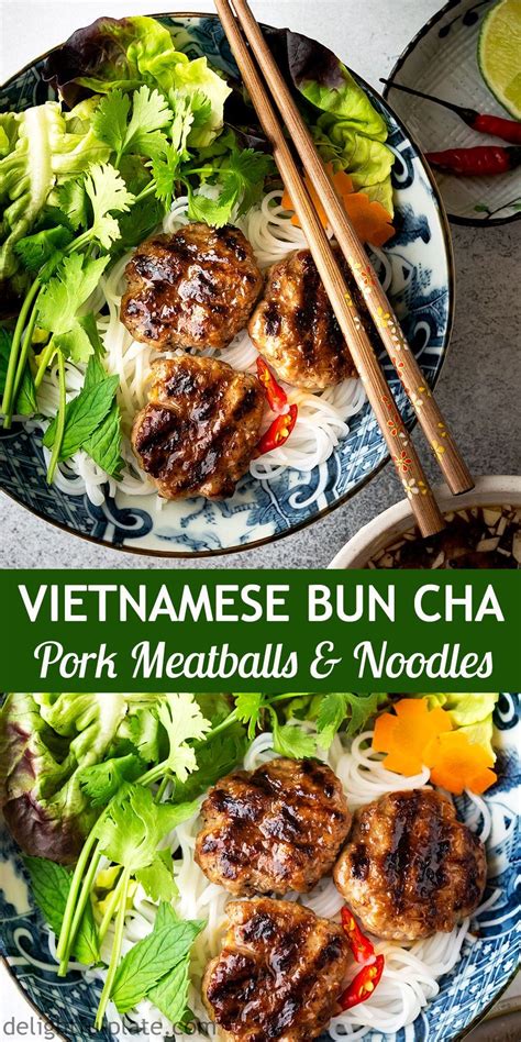 Authentic bun cha vietnamese grilled pork meatballs with noodles – Artofit