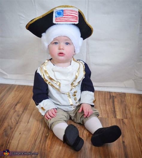 Michelle: This is my son on his first Halloween dressed as the first president! My sweet baby ...