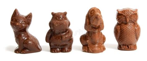 Chocolate animals stock image. Image of food, snack, gift - 12570381