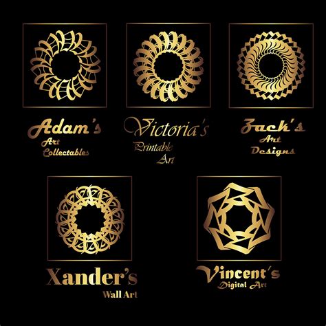 Gold Gradient Logos on Behance