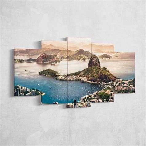 Rio Wall Art Rio Poster Rio Canvas Rio 5 Piece Canvas Wall | Etsy