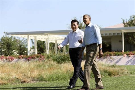 Barack Obama and Chinese President Xi Jinping Walking Together | Xi ...