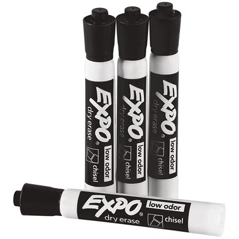 Expo Black Dry Erase Markers 12/Pack - PackagingSupplies.com