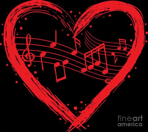 Valentine Music Valentines Day Musician Melody Digital Art by ...