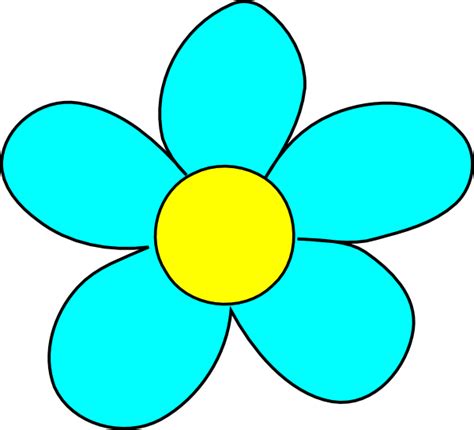 Blue Flower Clip Art at Clker.com - vector clip art online, royalty free & public domain