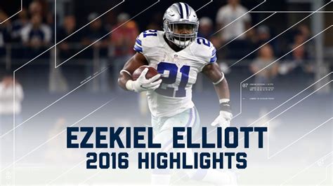 Ezekiel Elliott's Record-Breaking First 10 Games (2016 Highlights) | NFL - YouTube