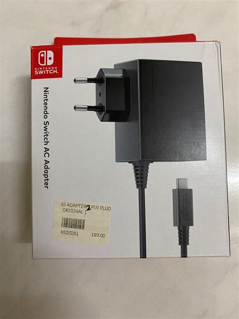 Nintendo switch AC adapter, Video Gaming, Gaming Accessories, Cables ...