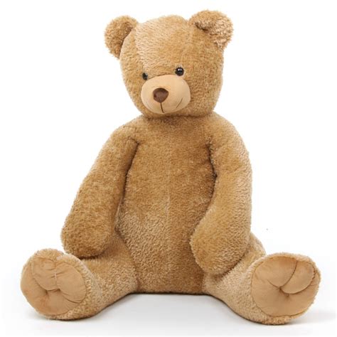 Honey Tubs 42" Large Amber Stuffed Teddy Bear - Giant Teddy Bears