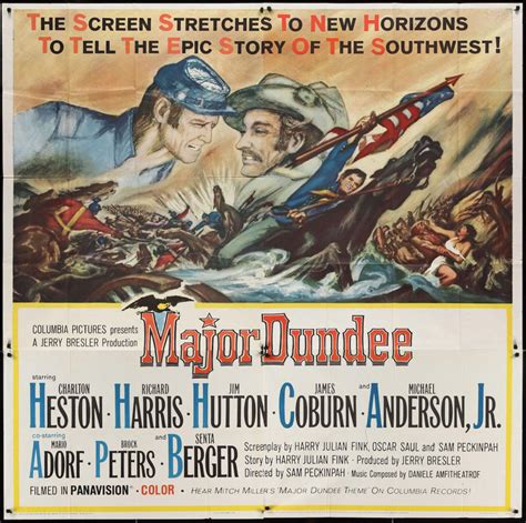 Major Dundee Movie Poster 1965 6 Sheet (81x81)