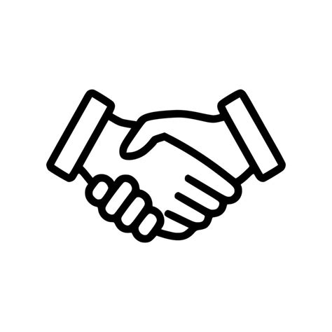 Business handshake vector icon 4994259 Vector Art at Vecteezy