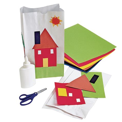 White Paper Craft Bags - Set of 100