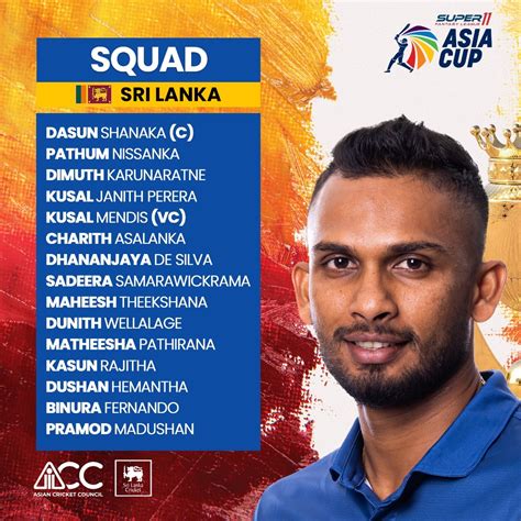 Sri Lanka squad for Asia cup 2023 : r/Cricket