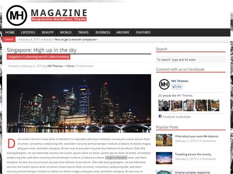 MH Magazine WordPress Theme - MeThemes