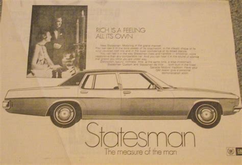 1971 Holden HQ Statesman Ad - Australia | First of the Holde… | Flickr