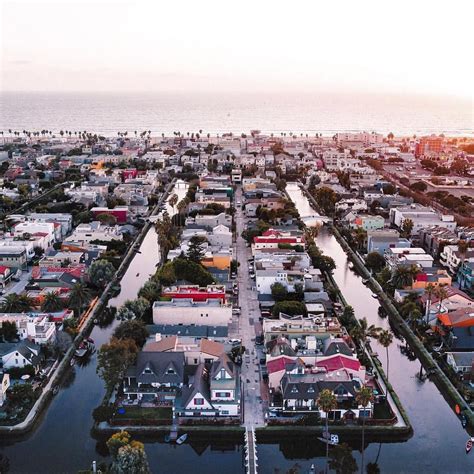 Venice Canals By @evidence #losangelesaerial #venicecanals #lostinla (at Venice Canals W ...