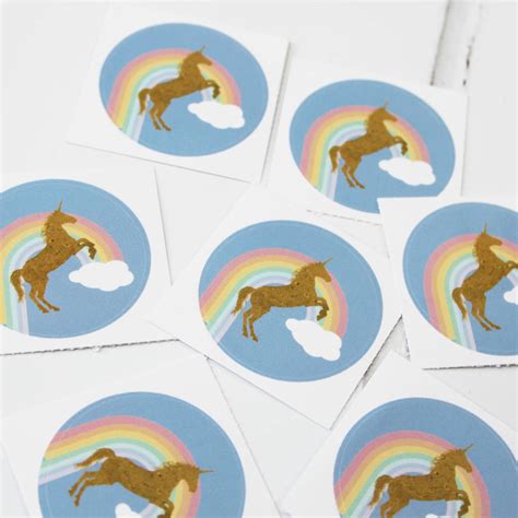 Unicorn Rainbow Sticker By Love Paper Wishes | notonthehighstreet.com