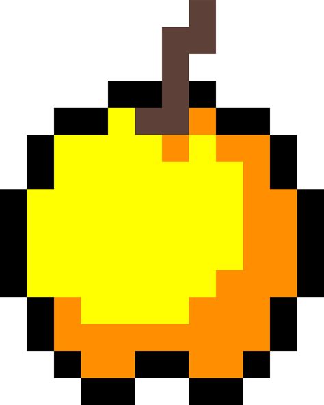 Minecraft Pixel Art Golden Apple
