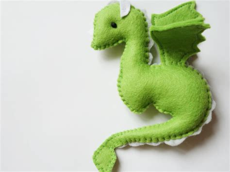 PDF Dragon Felt Pattern / Green Dragon Felt Easy Sewing - Etsy