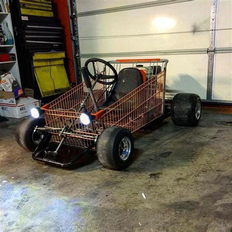 A car built to look a Shopping Cart it as some people call it Buggy ...