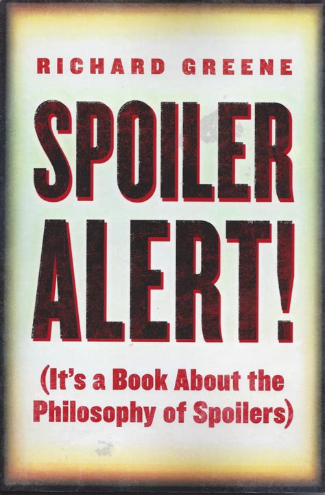 Book Review: 'Spoiler Alert' by Richard Greene | HubPages