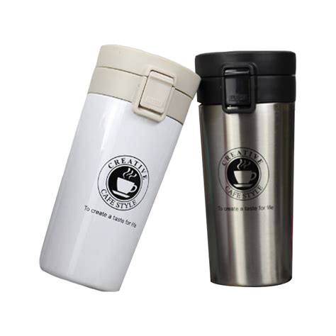 Travel Spill Proof Thermal Coffee Mug Stainless Steel Reusable